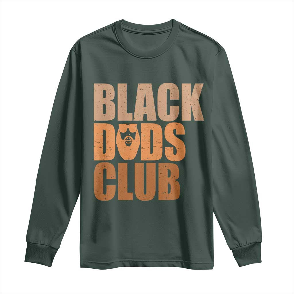 Black Dads Club Long Sleeve Shirt African American Fathers Day Gift