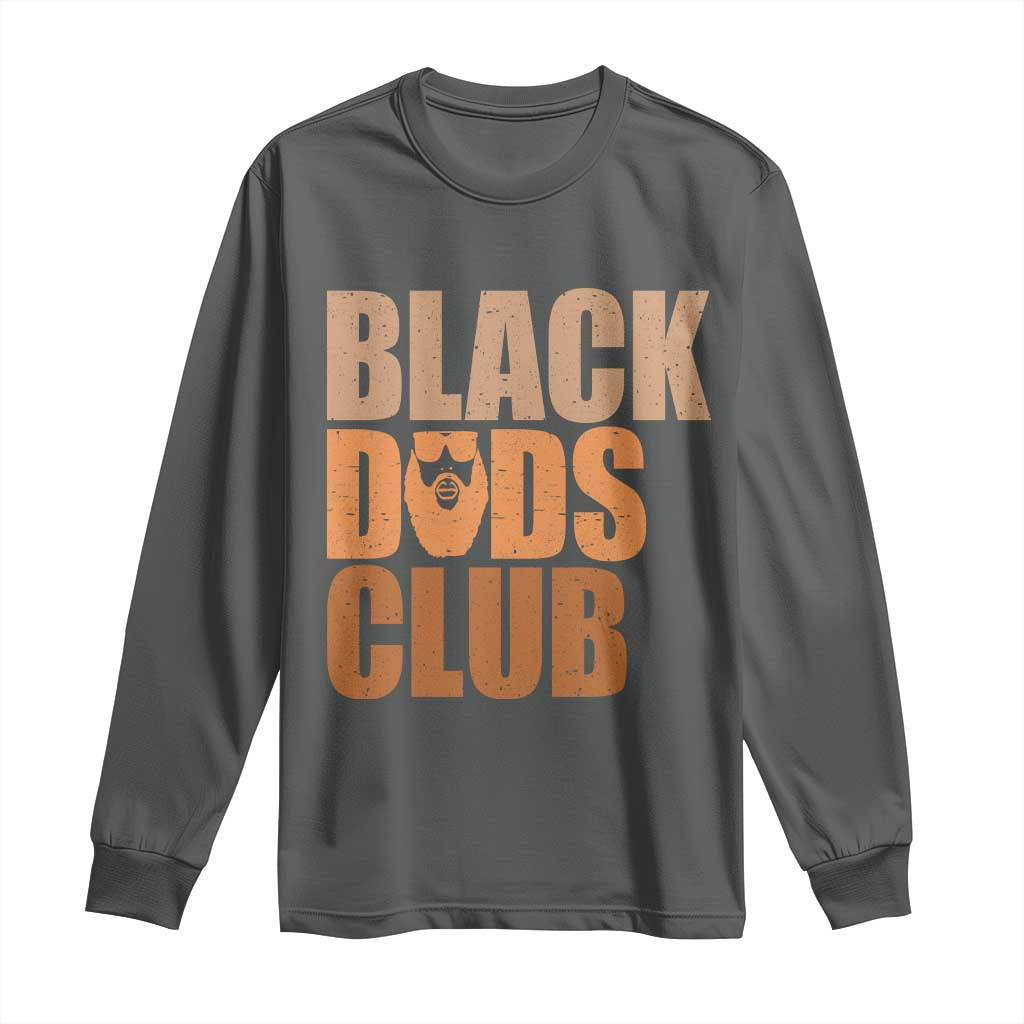 Black Dads Club Long Sleeve Shirt African American Fathers Day Gift
