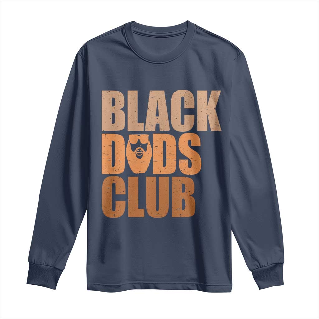Black Dads Club Long Sleeve Shirt African American Fathers Day Gift