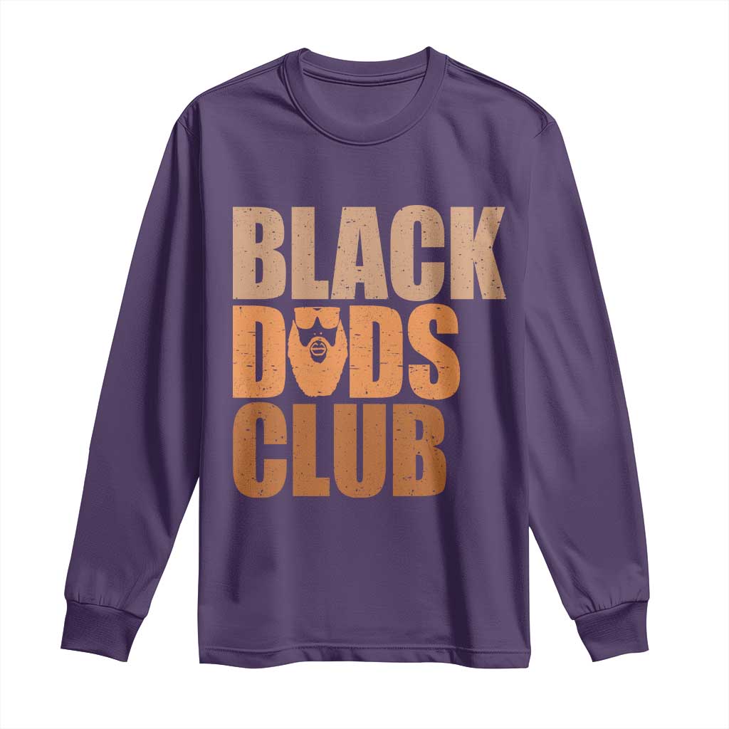 Black Dads Club Long Sleeve Shirt African American Fathers Day Gift