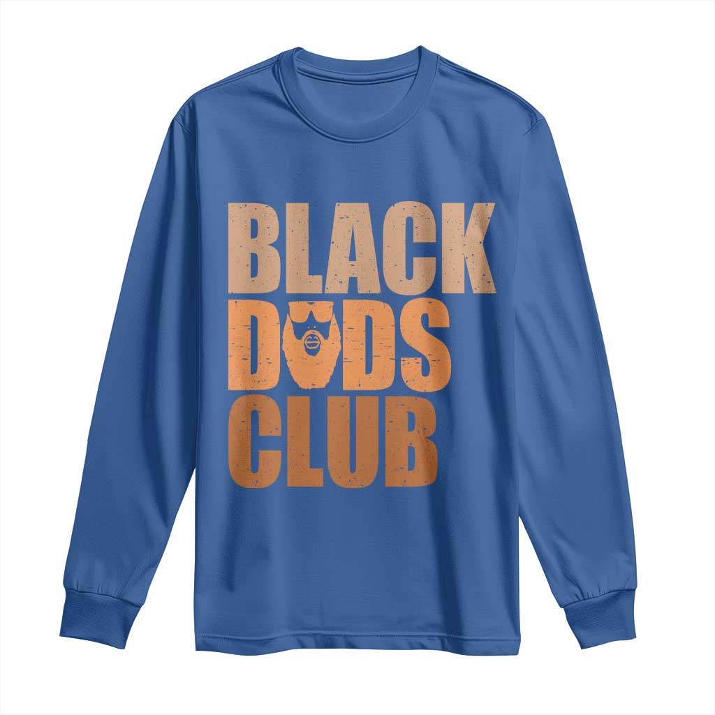 Black Dads Club Long Sleeve Shirt African American Fathers Day Gift