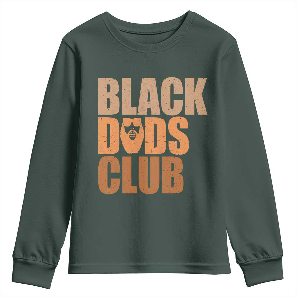 Black Dads Club Youth Sweatshirt African American Fathers Day Gift