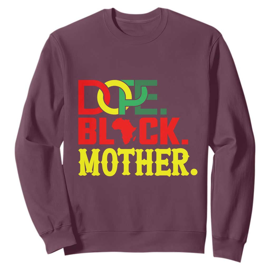 Proud African American Mom Gift Sweatshirt Dope Black Mother