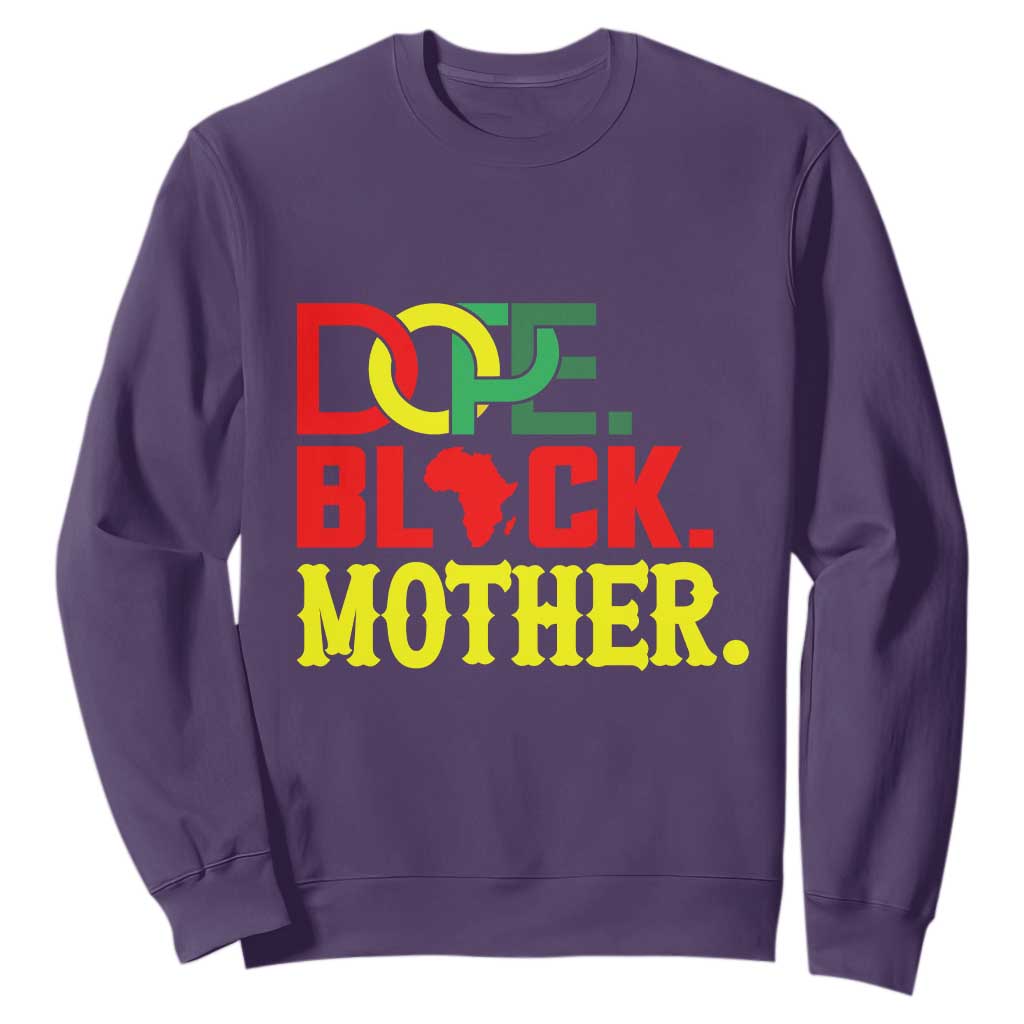 Proud African American Mom Gift Sweatshirt Dope Black Mother