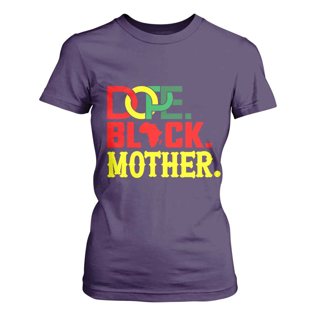 Proud African American Mom Gift T Shirt For Women Dope Black Mother