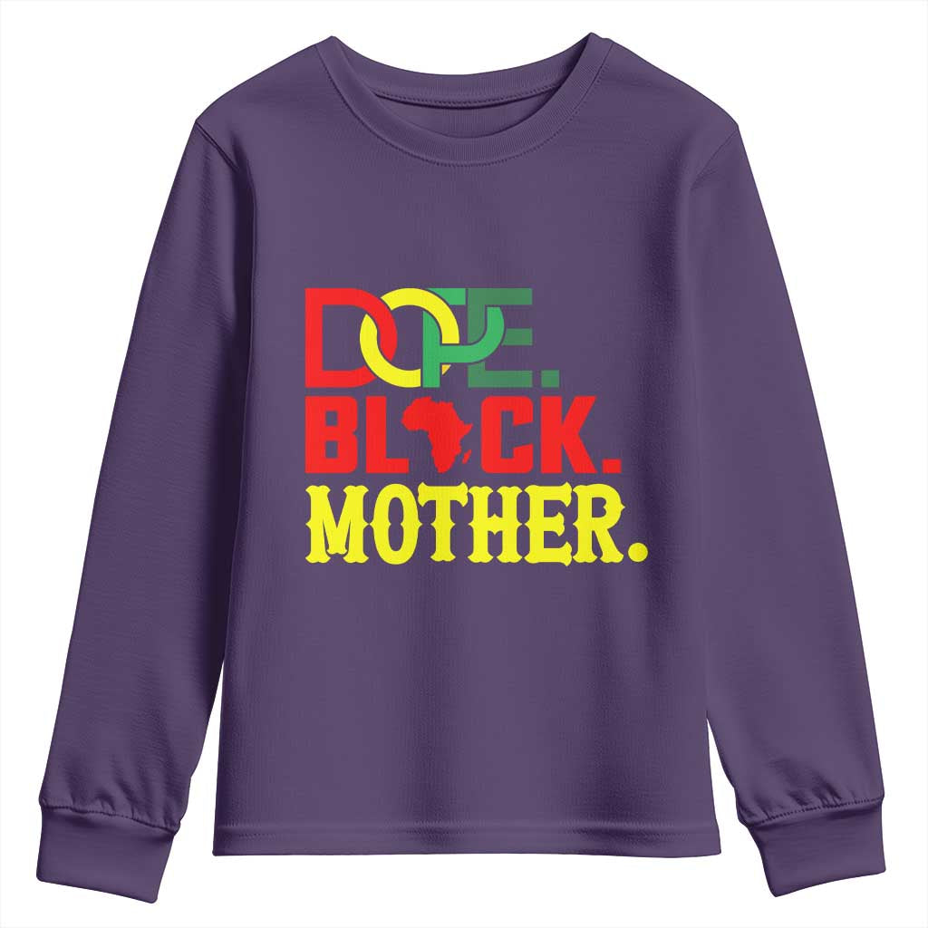Proud African American Mom Gift Youth Sweatshirt Dope Black Mother