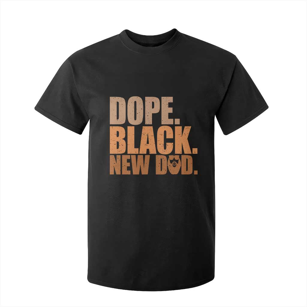 Proud Black New Dad T Shirt For Kid African American Fathers Day Gift