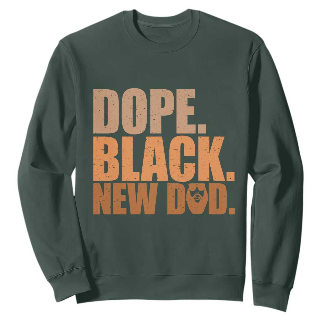 Proud Black New Dad Sweatshirt African American Fathers Day Gift