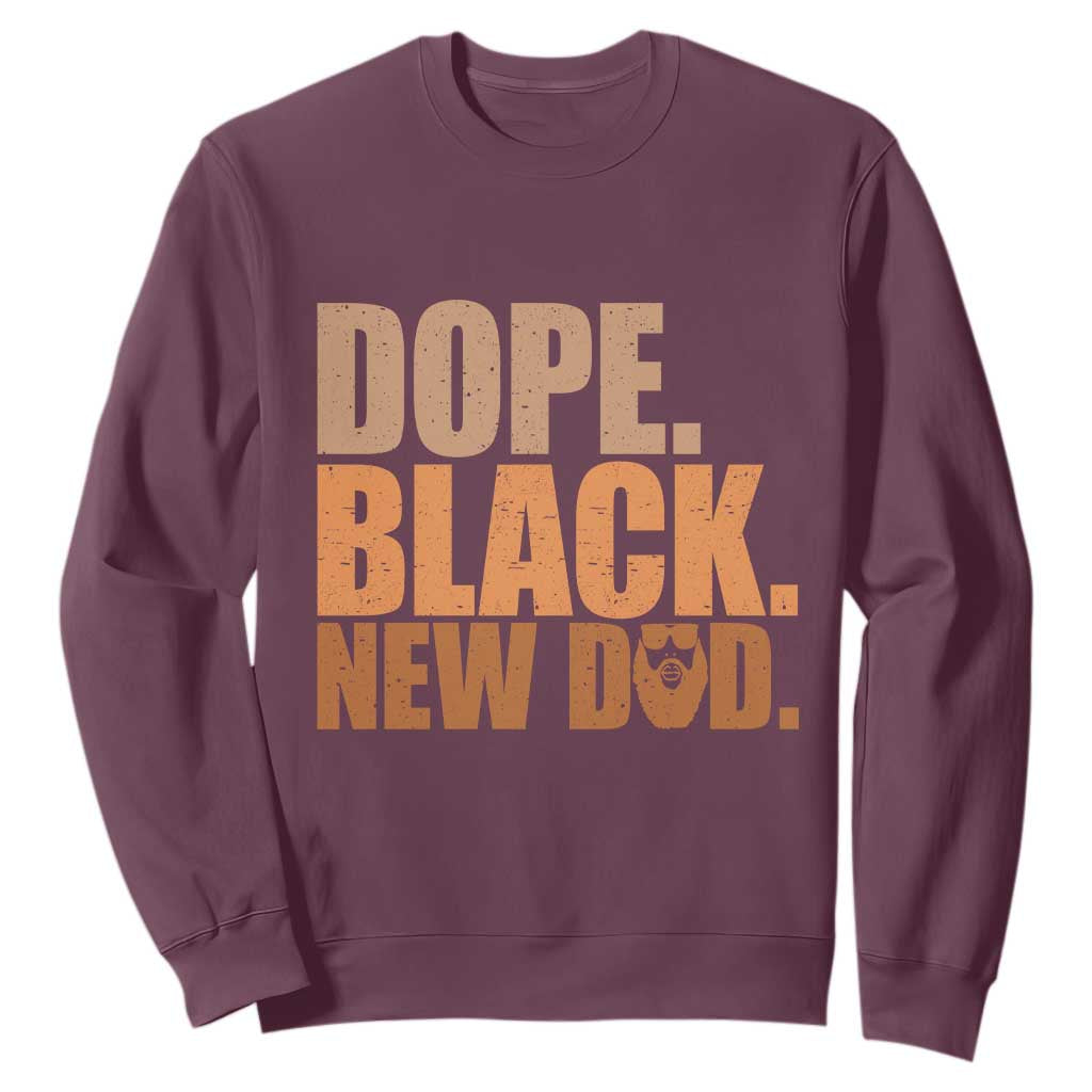 Proud Black New Dad Sweatshirt African American Fathers Day Gift