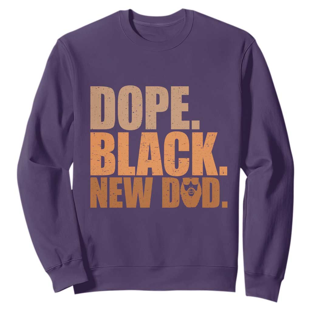 Proud Black New Dad Sweatshirt African American Fathers Day Gift