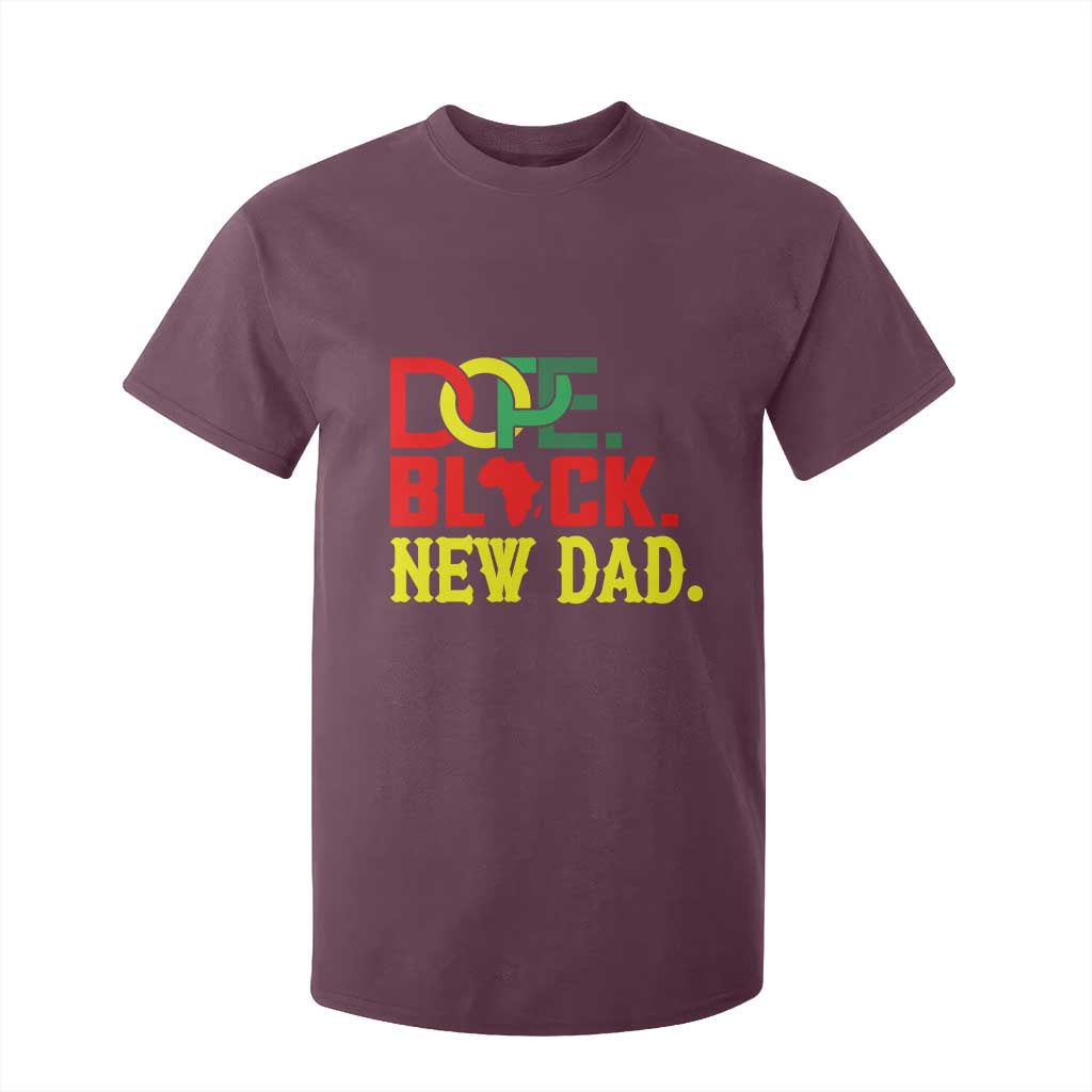 First Father's Day African American Dad T Shirt For Kid New Dad Gift
