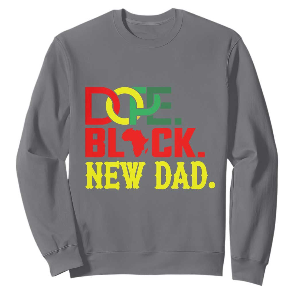 First Father's Day African American Dad Sweatshirt New Dad Gift
