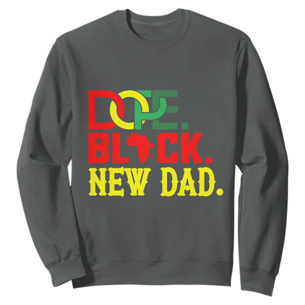 First Father's Day African American Dad Sweatshirt New Dad Gift