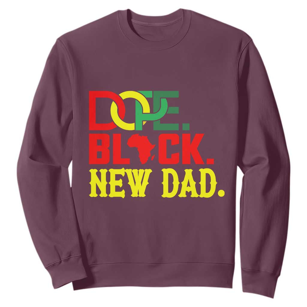 First Father's Day African American Dad Sweatshirt New Dad Gift