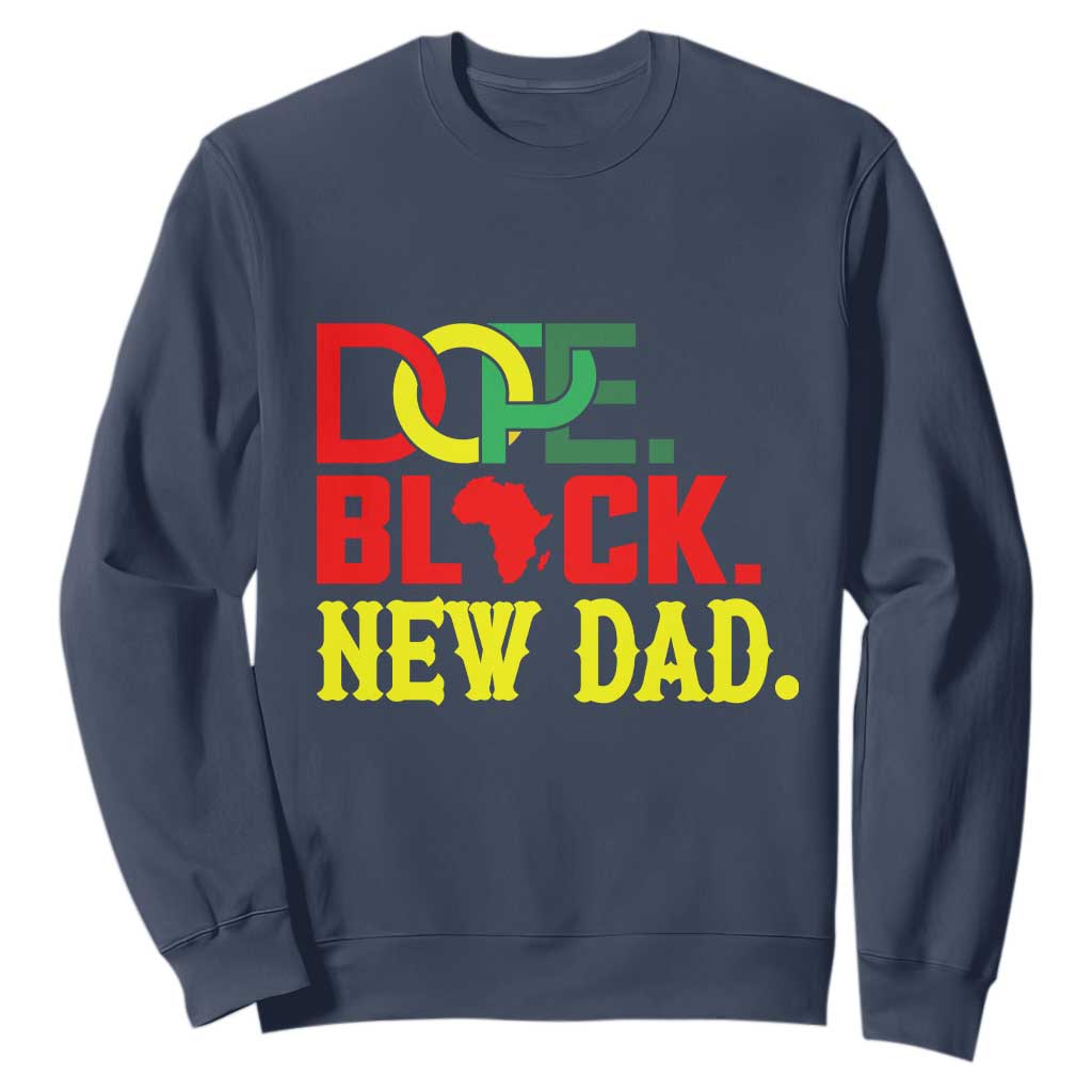 First Father's Day African American Dad Sweatshirt New Dad Gift