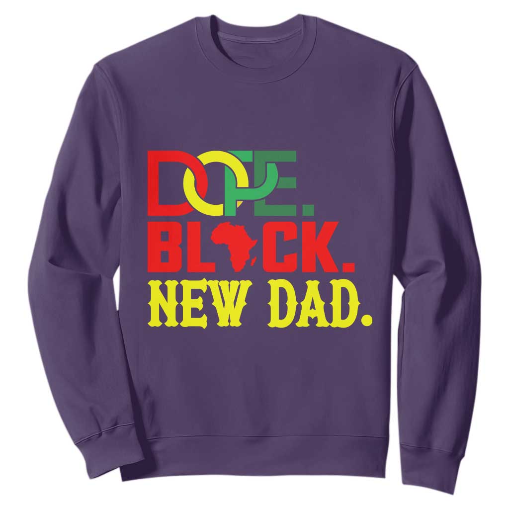 First Father's Day African American Dad Sweatshirt New Dad Gift