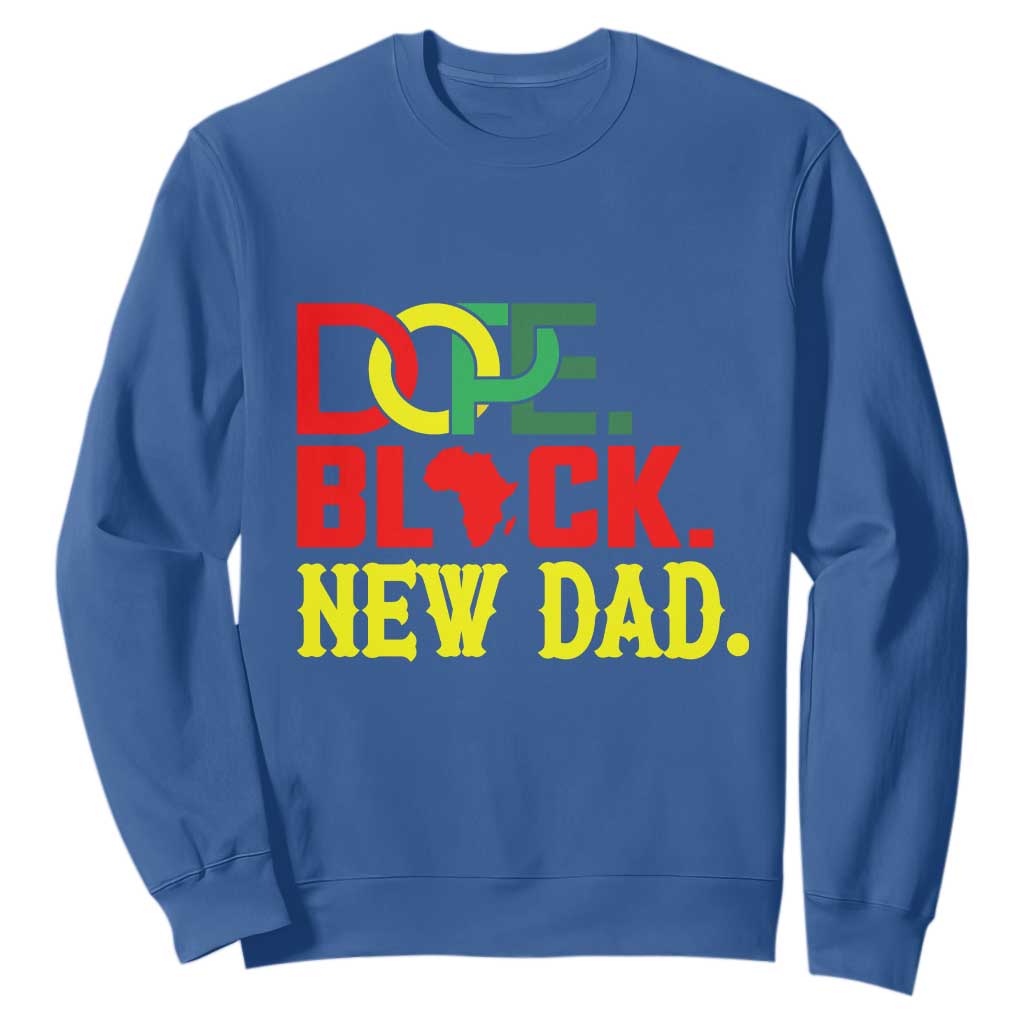 First Father's Day African American Dad Sweatshirt New Dad Gift