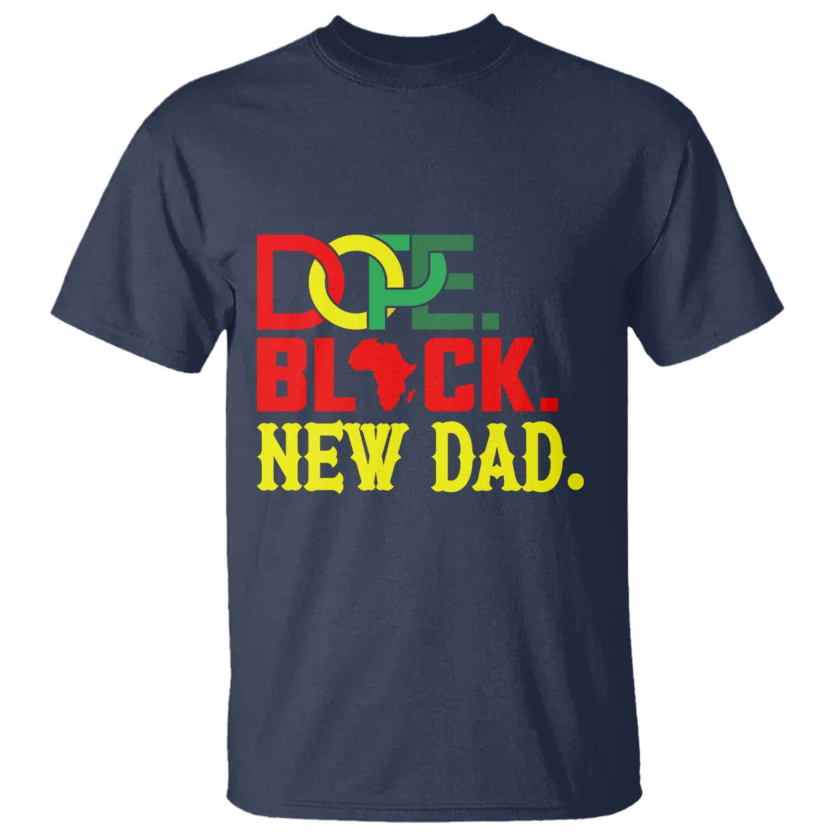 First Father's Day African American Dad T Shirt New Dad Gift