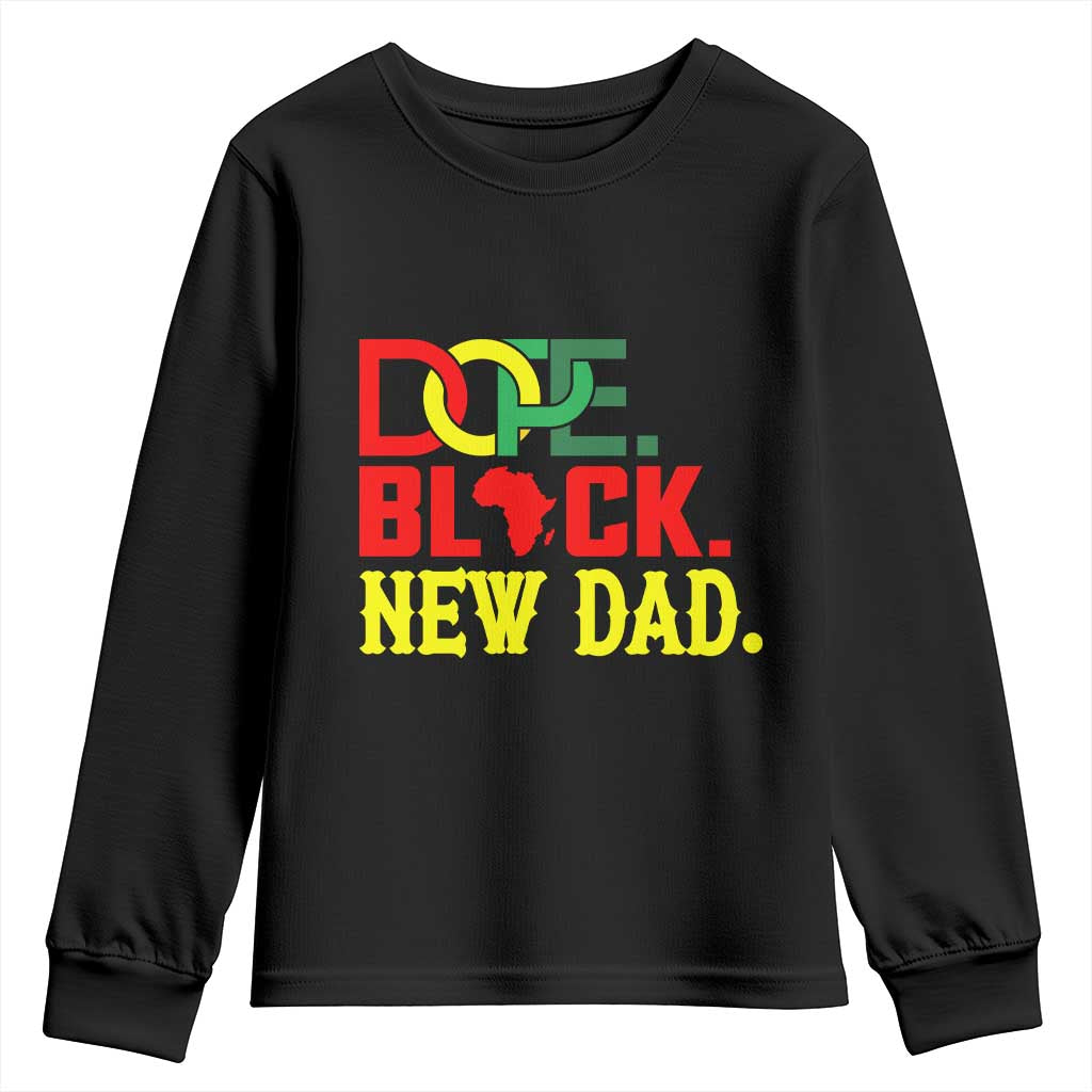 First Father's Day African American Dad Youth Sweatshirt New Dad Gift
