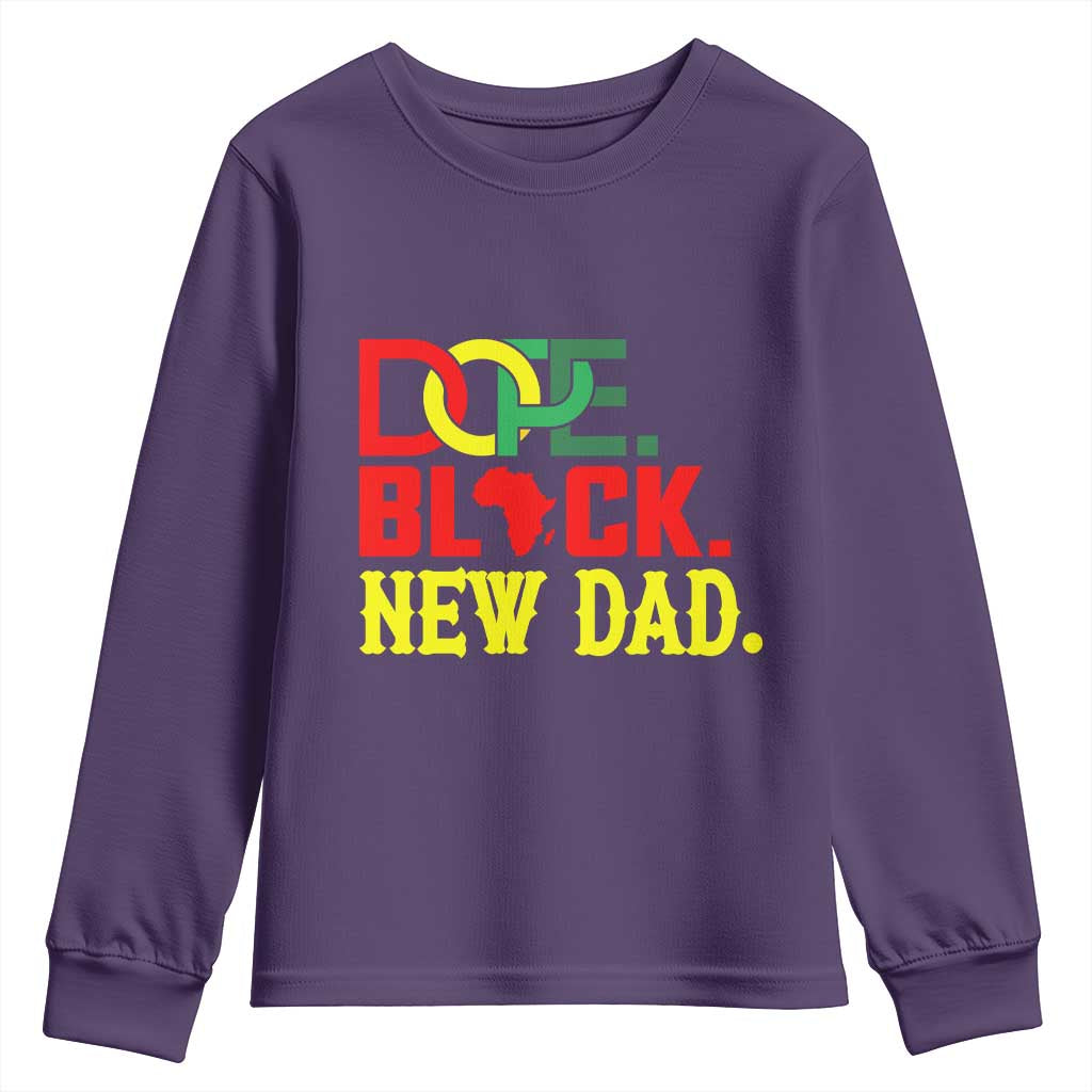 First Father's Day African American Dad Youth Sweatshirt New Dad Gift