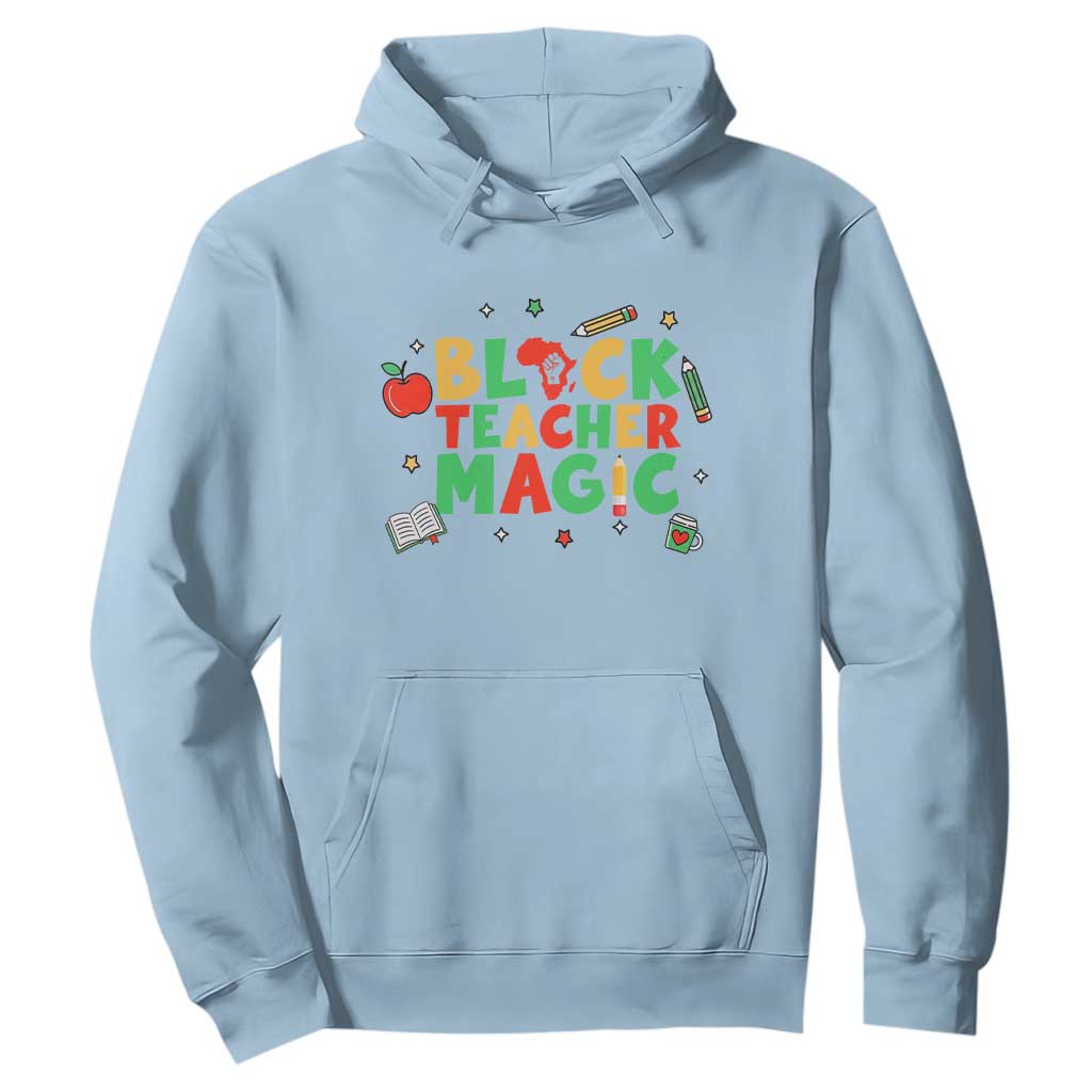 Inspirational Black Teacher Magic Hoodie African American History Month - African Pride