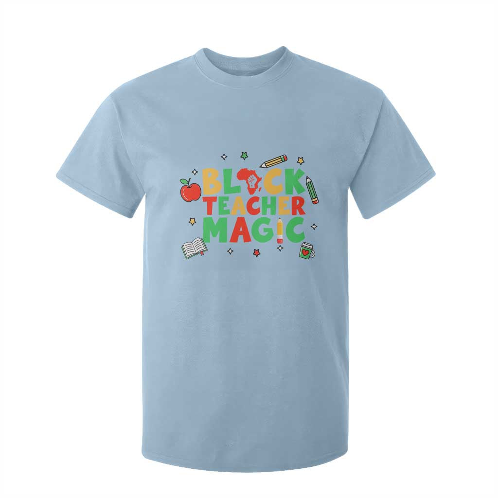 Inspirational Black Teacher Magic T Shirt For Kid African American History Month - African Pride
