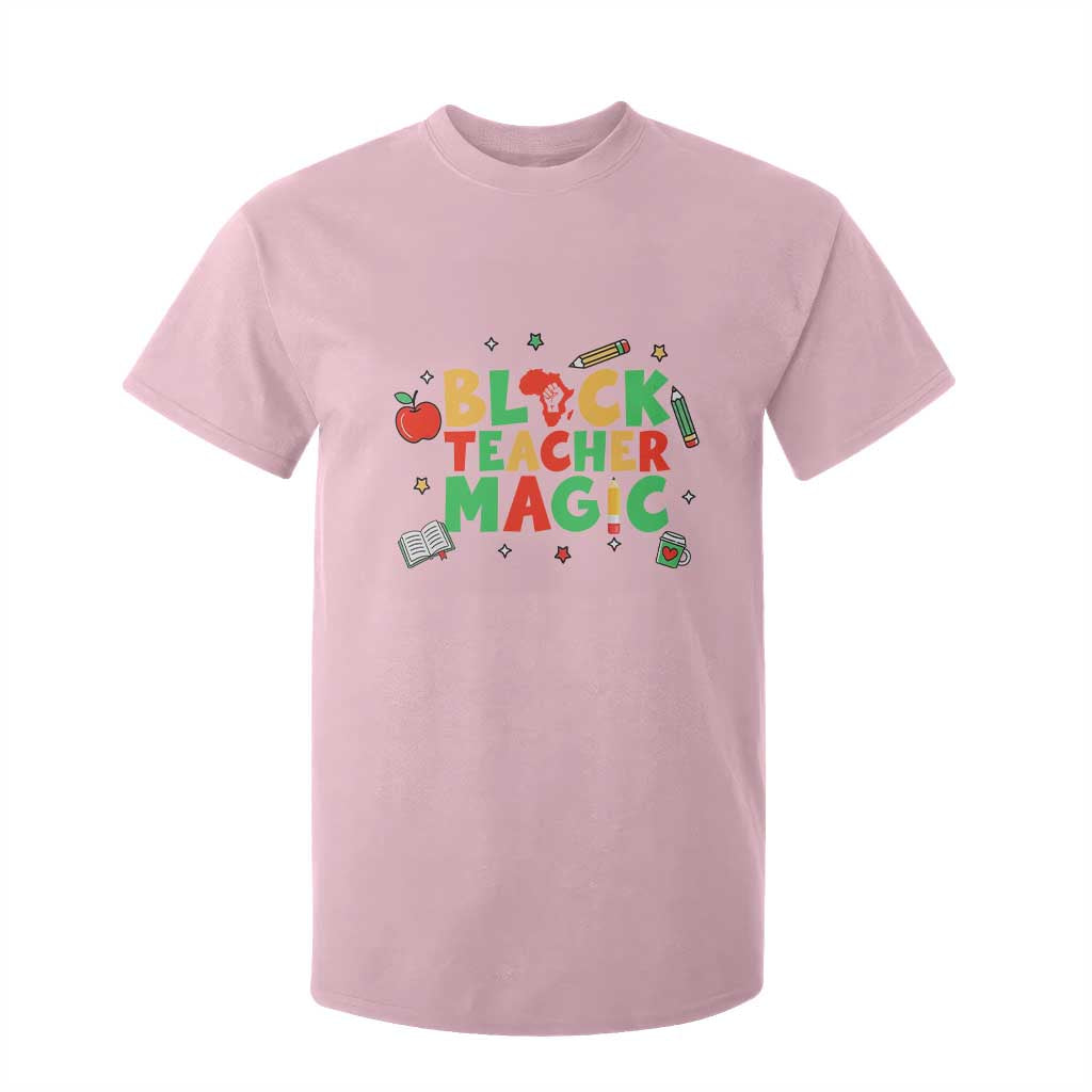Inspirational Black Teacher Magic T Shirt For Kid African American History Month - African Pride