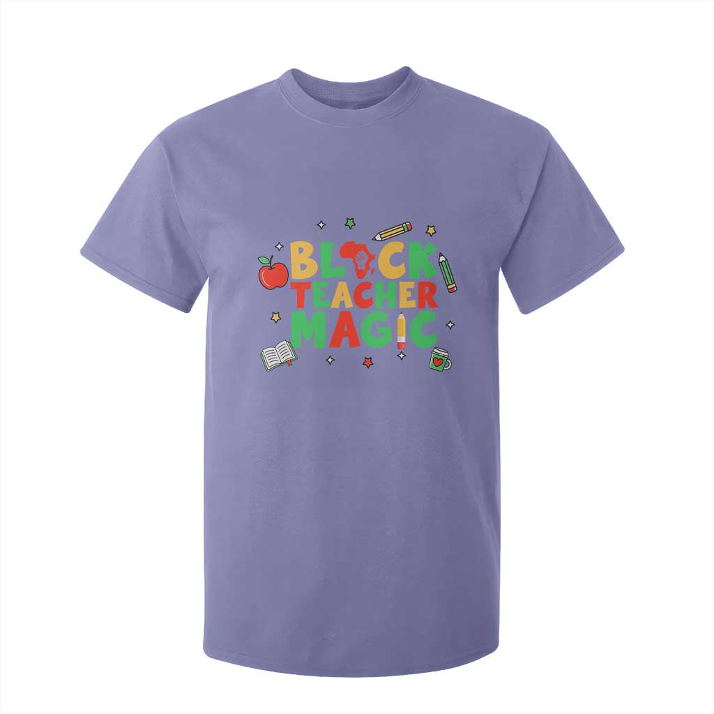 Inspirational Black Teacher Magic T Shirt For Kid African American History Month - African Pride