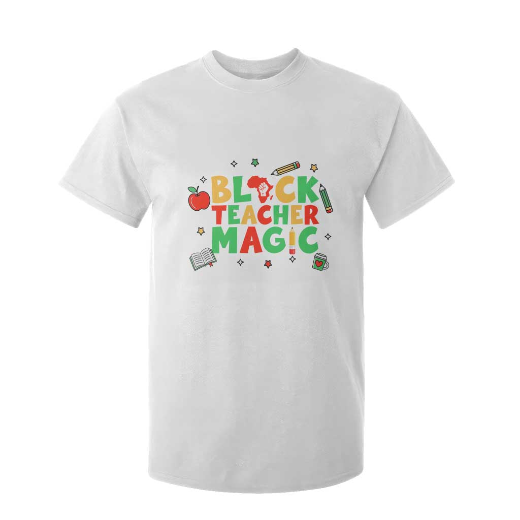 Inspirational Black Teacher Magic T Shirt For Kid African American History Month - African Pride