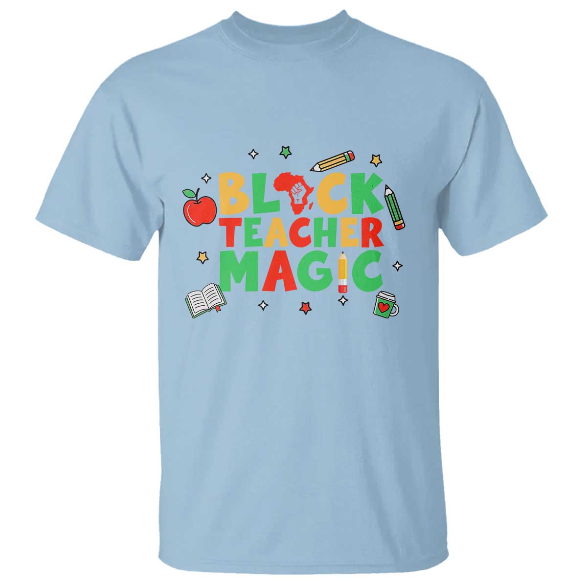 Inspirational Black Teacher Magic T Shirt African American History Month - African Pride