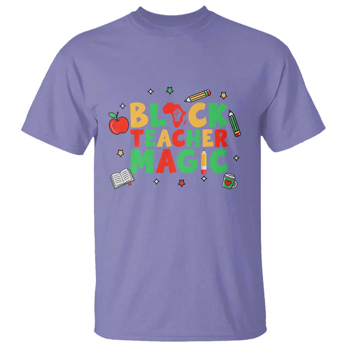 Inspirational Black Teacher Magic T Shirt African American History Month - African Pride