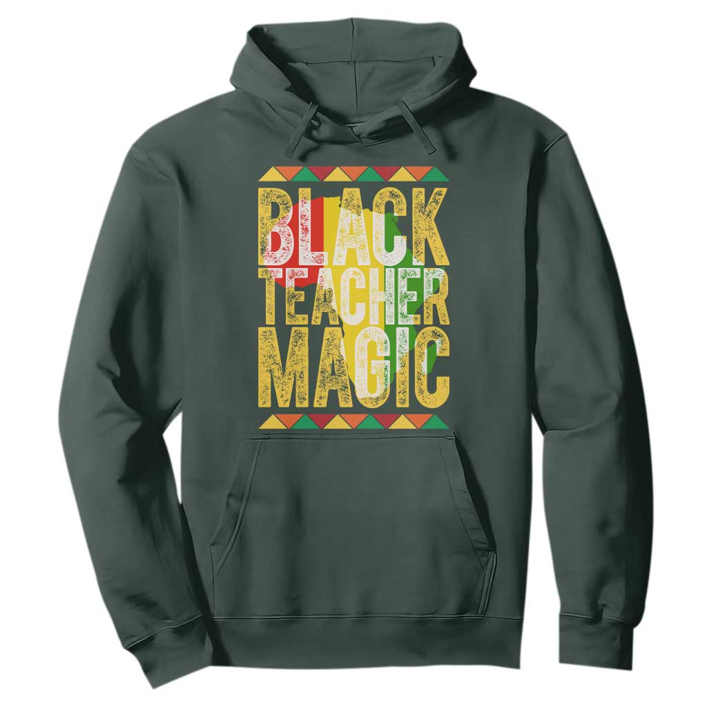 Black History Month Gift Hoodie Black Teacher Magic - African Pride
