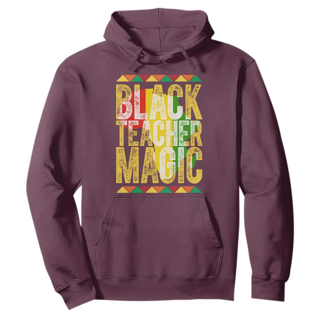 Black History Month Gift Hoodie Black Teacher Magic - African Pride