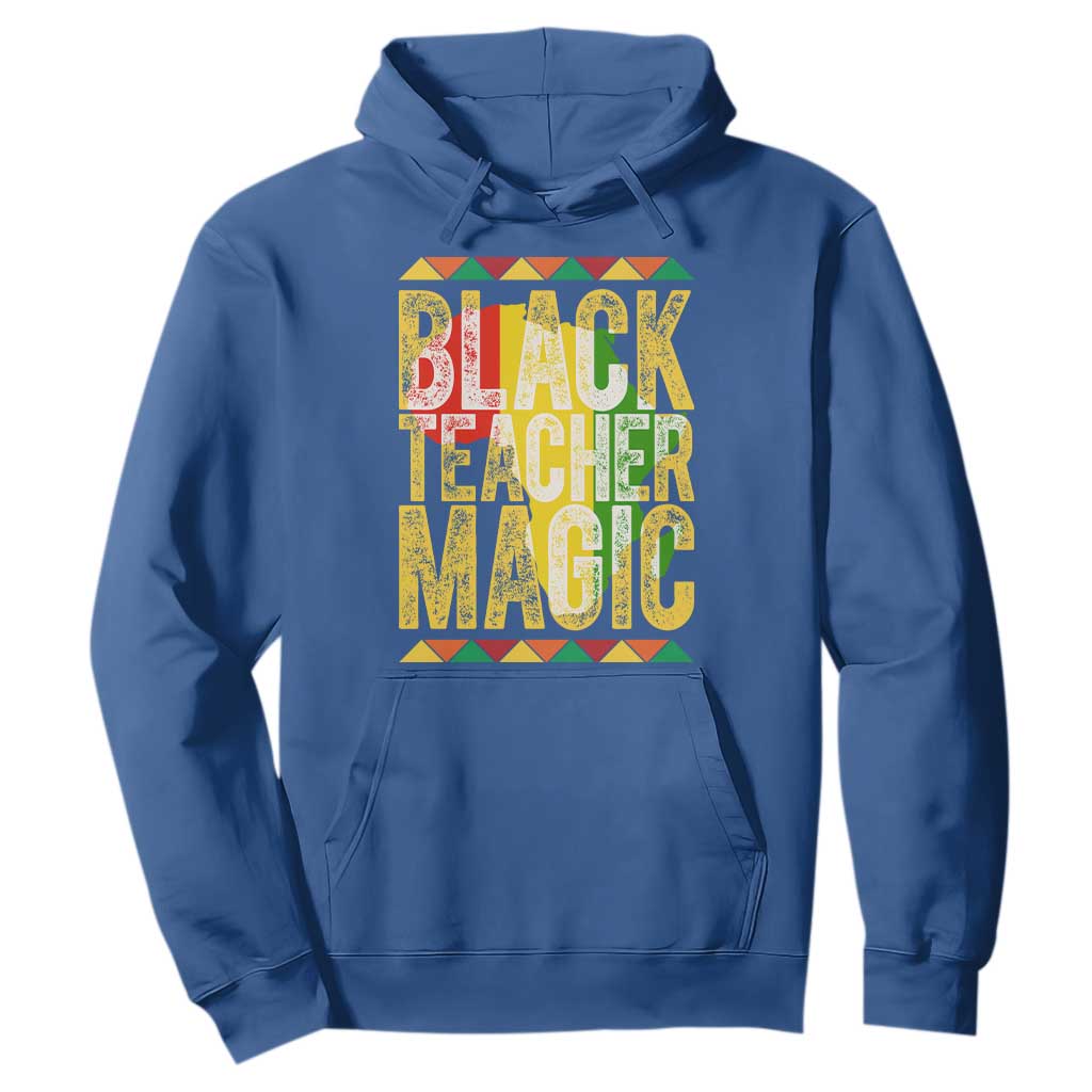 Black History Month Gift Hoodie Black Teacher Magic - African Pride