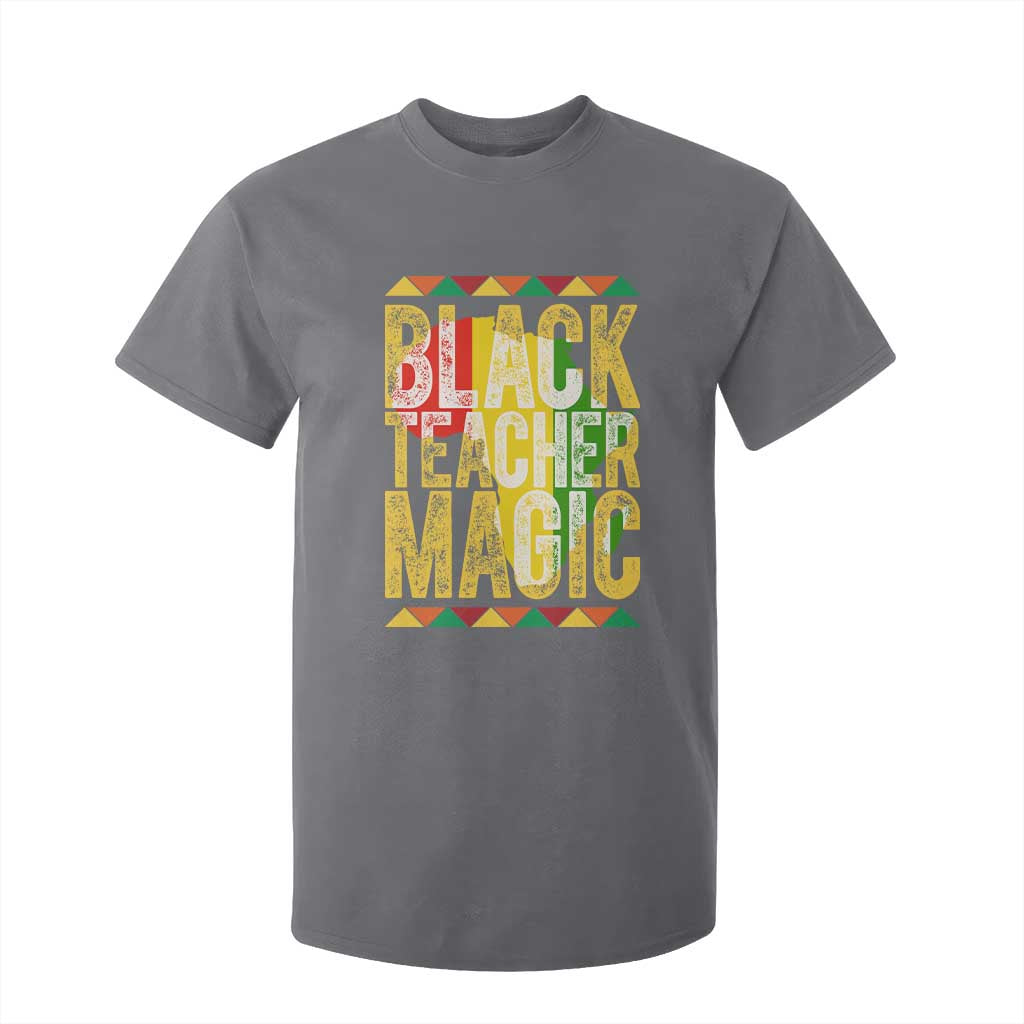 Black History Month Gift T Shirt For Kid Black Teacher Magic - African Pride