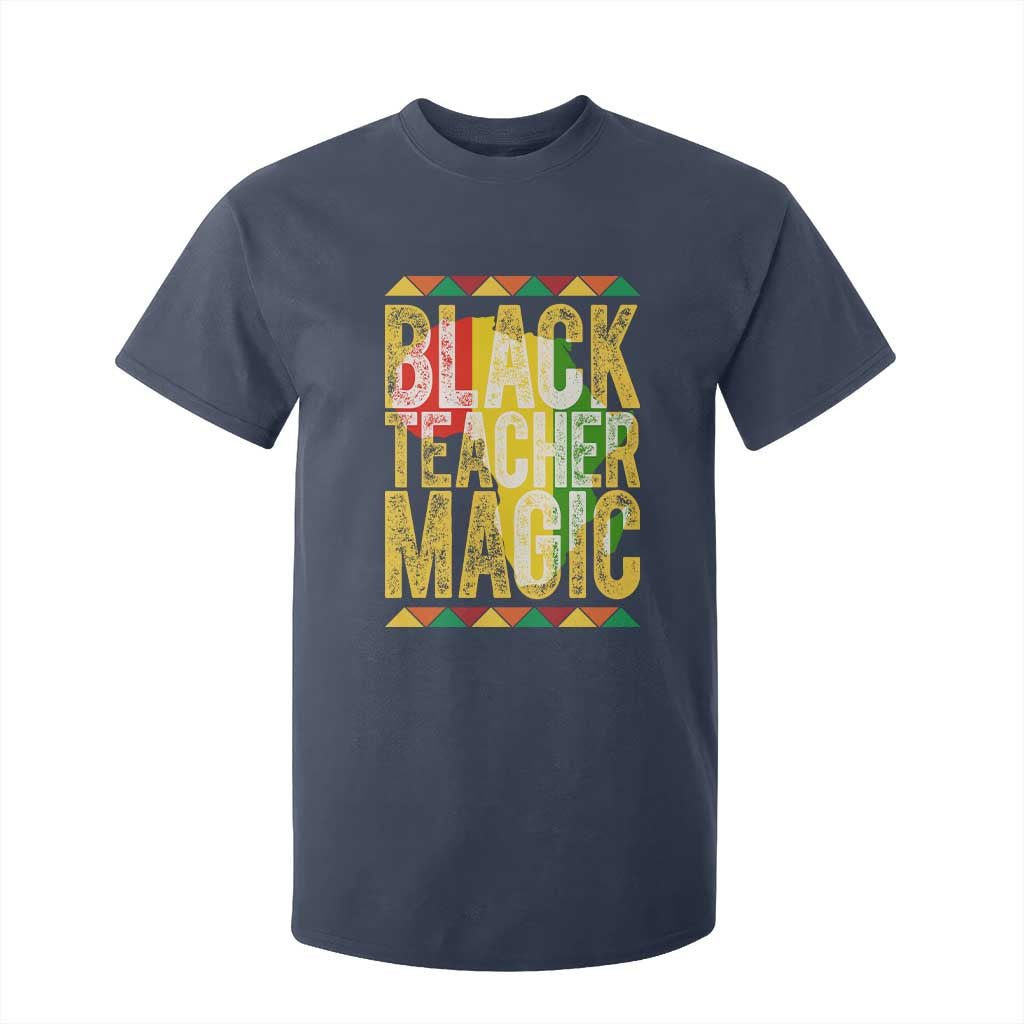Black History Month Gift T Shirt For Kid Black Teacher Magic - African Pride