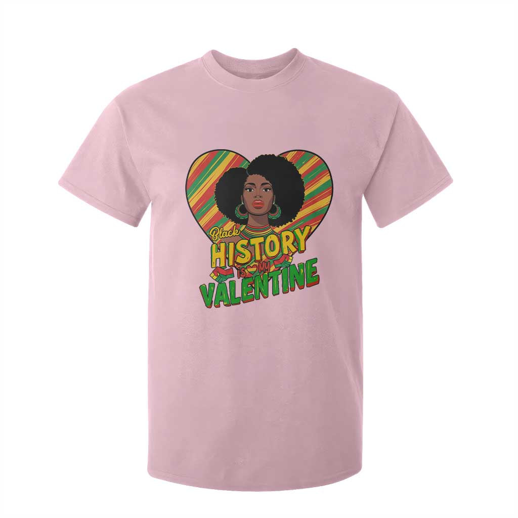 Black History Is My Valentine T Shirt For Kid Gift For Black Women - African Pride