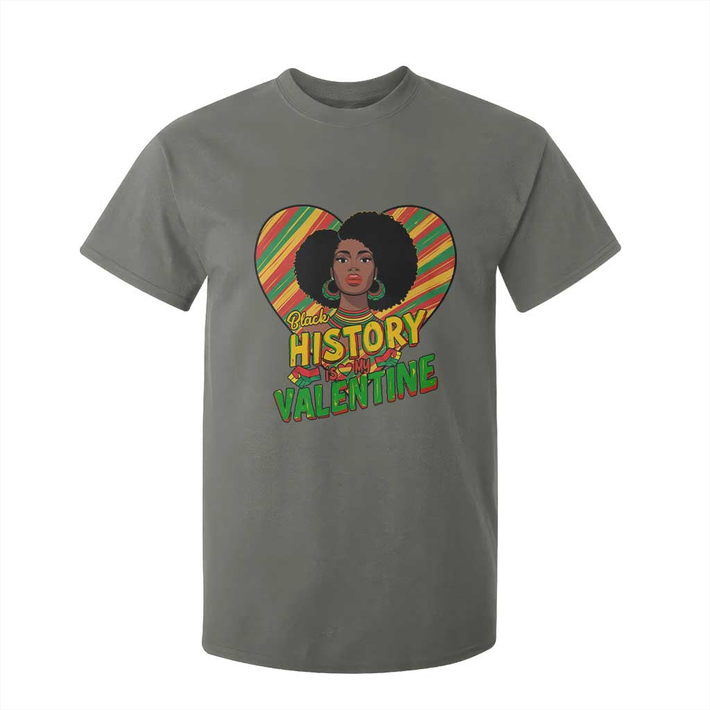 Black History Is My Valentine T Shirt For Kid Gift For Black Women - African Pride
