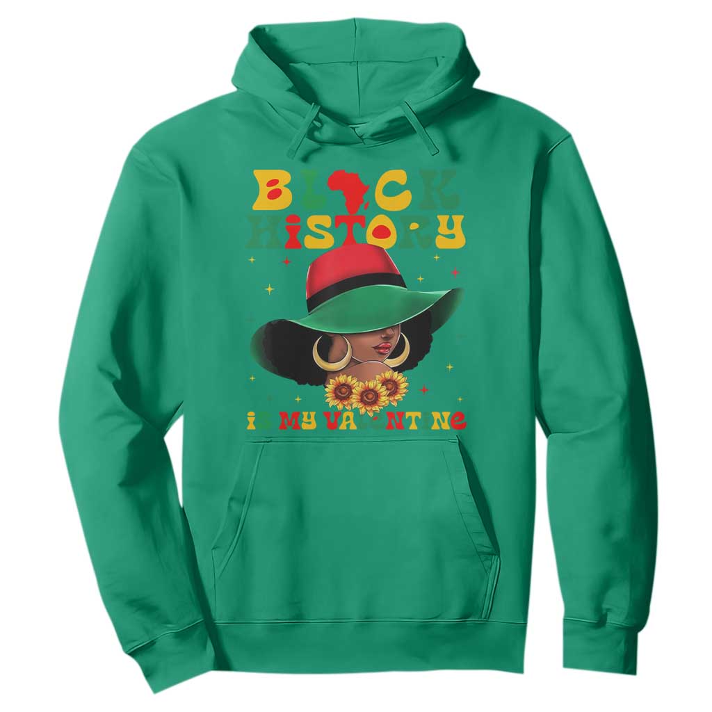 Black History Is My Valentine Hoodie Women Gift For February - African Pride