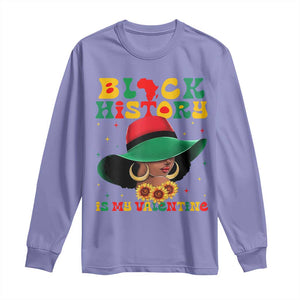 Black History Is My Valentine Long Sleeve Shirt Women Gift For February - African Pride