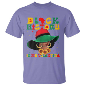 Black History Is My Valentine T Shirt Women Gift For February - African Pride