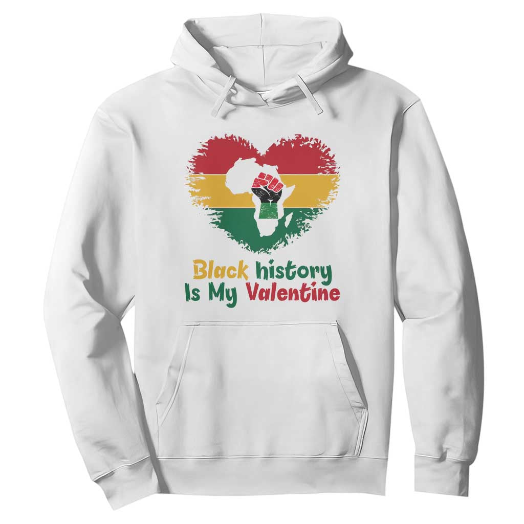 African American Women Pride Hoodie Black History Is My Valentine - African Pride