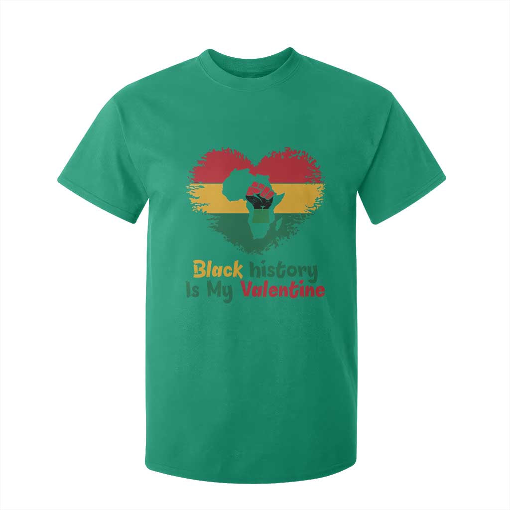 African American Women Pride T Shirt For Kid Black History Is My Valentine - African Pride