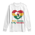 African American Women Pride Long Sleeve Shirt Black History Is My Valentine - African Pride
