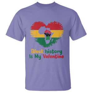 African American Women Pride T Shirt Black History Is My Valentine - African Pride