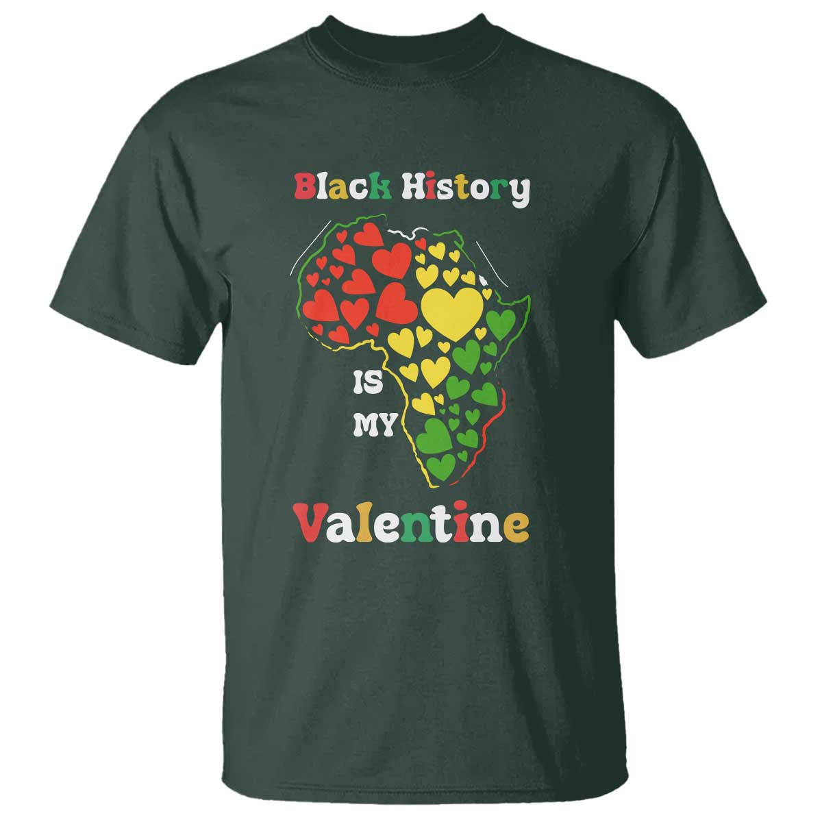 Melanin Queen Black History Month T Shirt Is My Valentine - African Pride