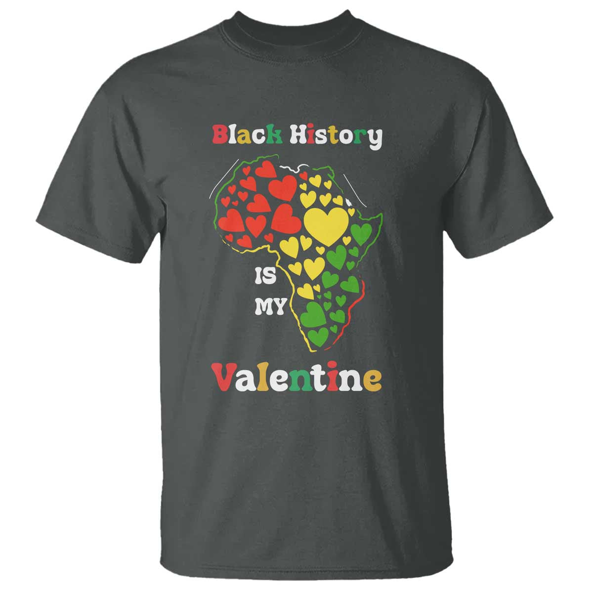 Melanin Queen Black History Month T Shirt Is My Valentine - African Pride