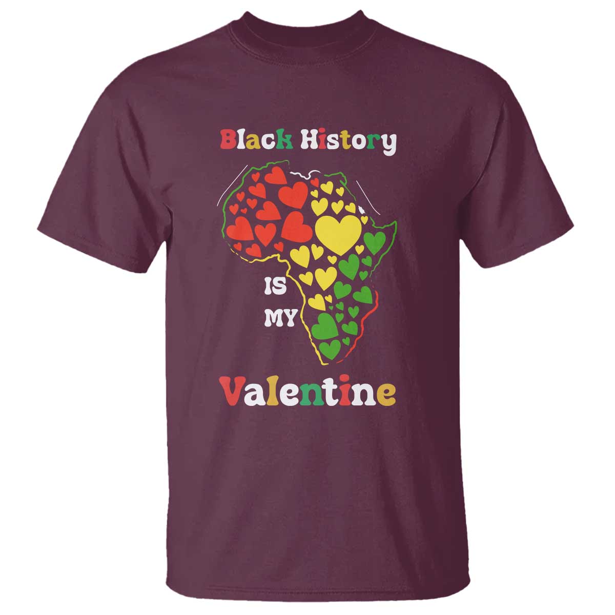 Melanin Queen Black History Month T Shirt Is My Valentine - African Pride