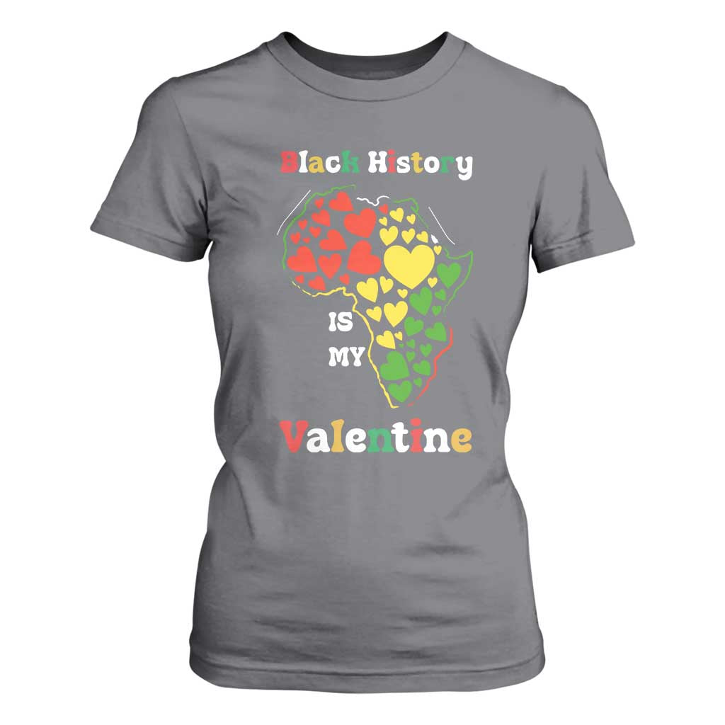 Melanin Queen Black History Month T Shirt For Women Is My Valentine - African Pride