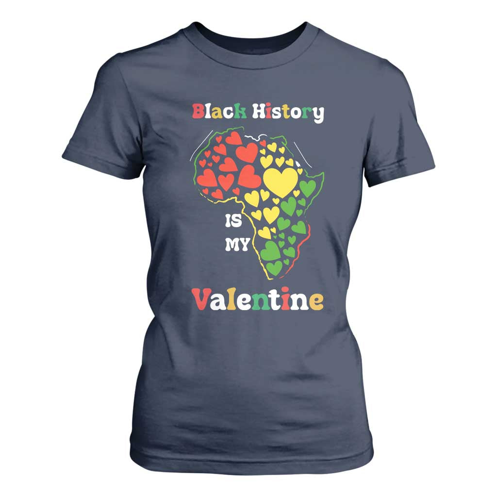 Melanin Queen Black History Month T Shirt For Women Is My Valentine - African Pride